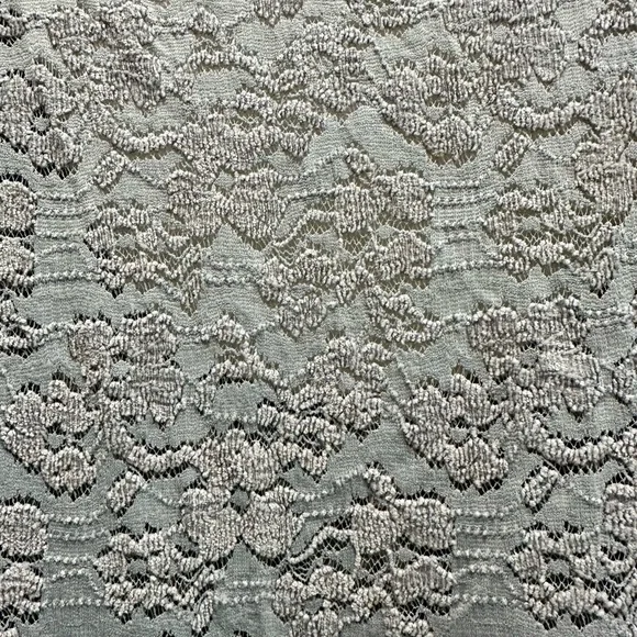 Free People Lace Peplum 3/4 Sleeve Top - Gray - Picture 5 of 9